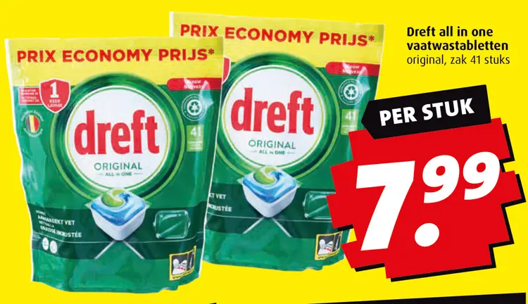 Aanbieding: Dreft all in one vaatwastabletten