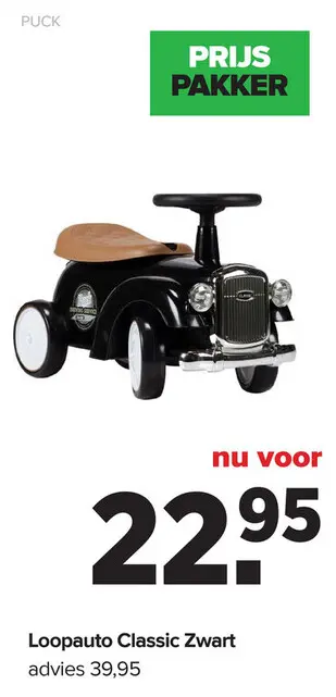Aanbieding: Puck Loopauto Classic Zwart