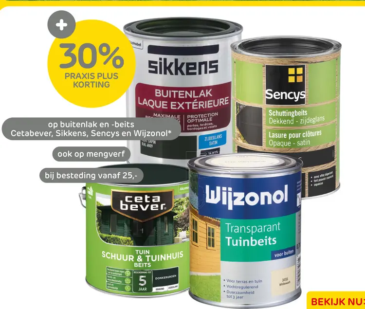 Aanbieding: buitenlak en -beits