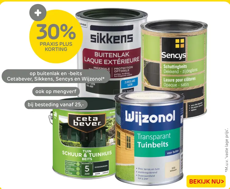 Aanbieding: Buitenlak en -beits