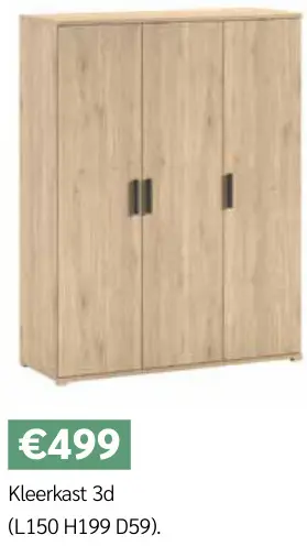 Promotie: Kleerkast 3d Sam