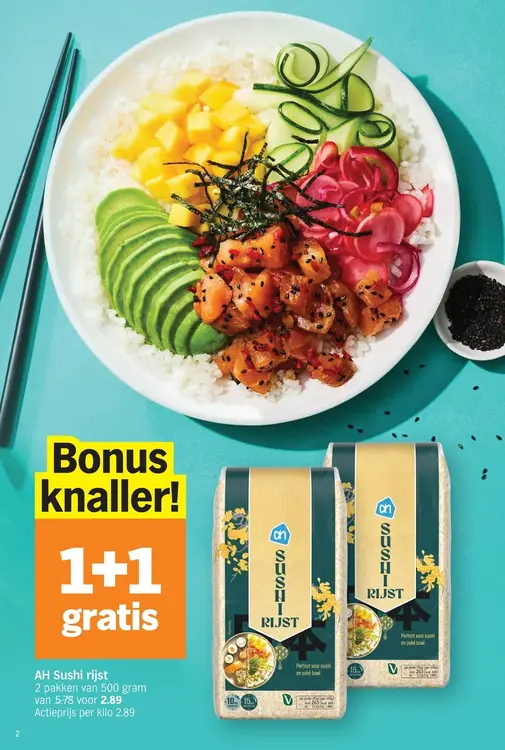 Promotie: Sushi rijst
