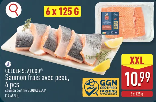 Offre: Saumon frais avec peau