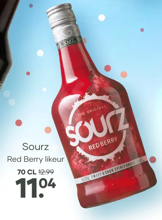 Aanbieding: Sourz Red Berry likeur
