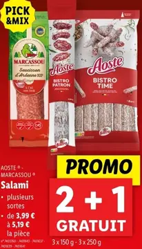 Offre: AOSTE ® - MARCASSOU® Salami