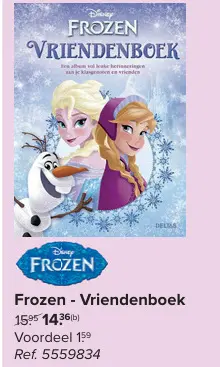 Promotie: Frozen - Vriendenboek