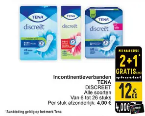 Aanbieding: Incontinentieverbanden