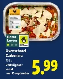 Aanbieding: Ovenschotel carbonara