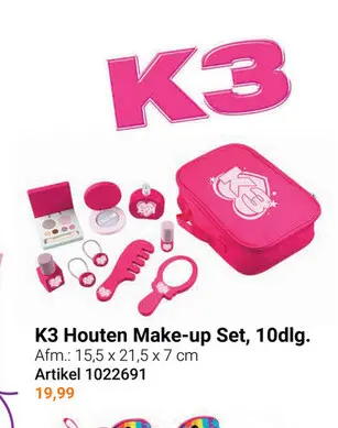 Aanbieding: Houten Make-up Set