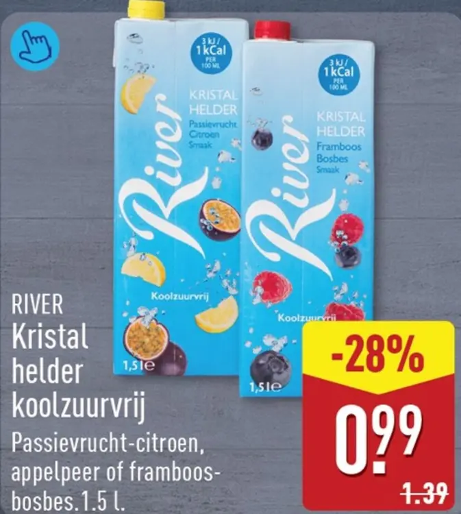 Aanbieding: Kristal helder koolzuurvrij