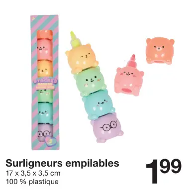 Offre: Surligneurs empilables