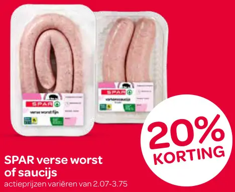 Aanbieding: Verse worst of saucijs
