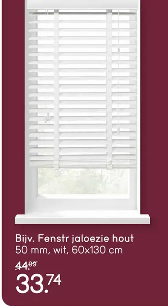 Aanbieding: Fenstr jaloezie hout