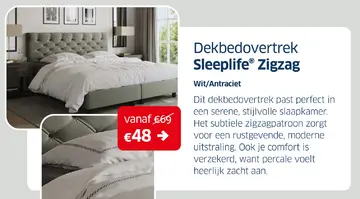 Aanbieding: Dekbedovertrek Sleeplife® Zigzag