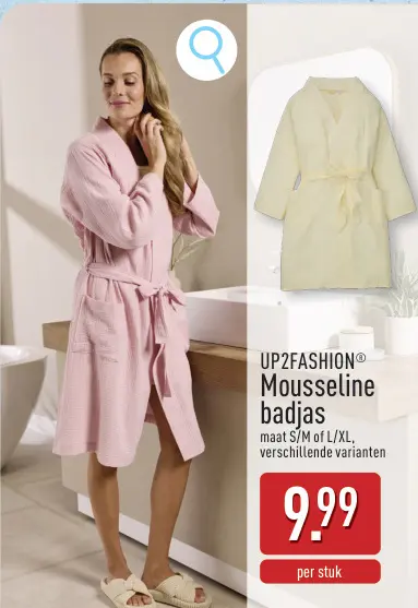 Promotie: Mousseline badjas