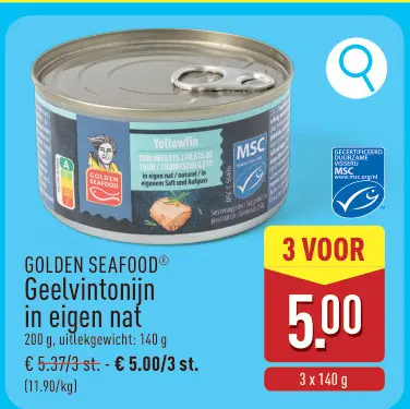 Promotie: Geelvintonijn in eigen nat