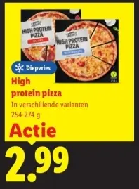 Aanbieding: High protein pizza
