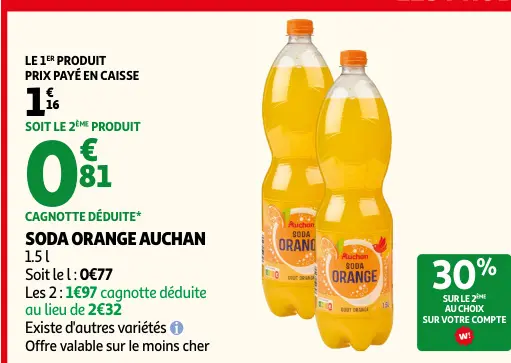 Promotie: Soda orange