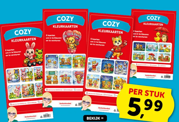 Promotie: Cozy kleurkaarten