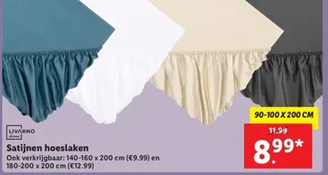 Aanbieding: Satijnen hoeslaken