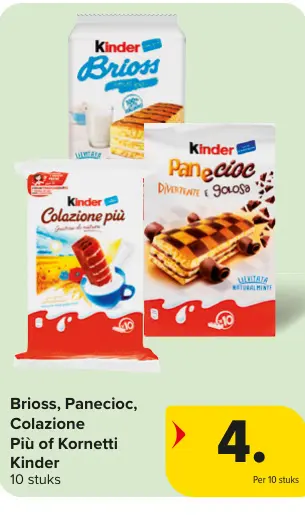 Promotie: Brioss, Panecioc, Colazione Più of Kornetti