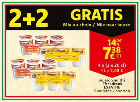 Offre: Boisson au thé / Theedrank