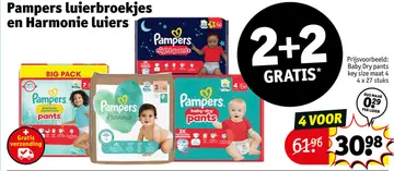 Aanbieding: Pamper luierbroekjes en Harmonie luiers