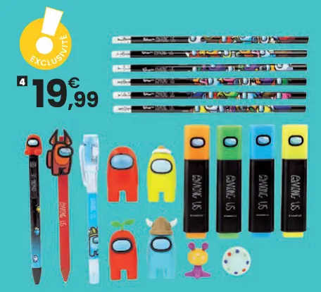 Offre: Among Us Coffret Cadeau Papeterie