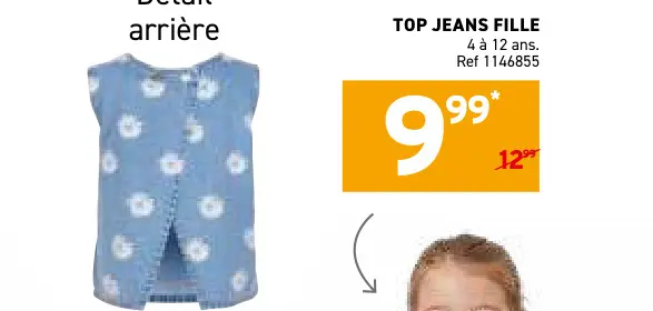 Offre: Top jeans fille