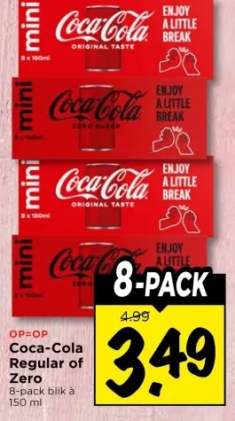 Aanbieding: Coca-Cola Regular of Zero