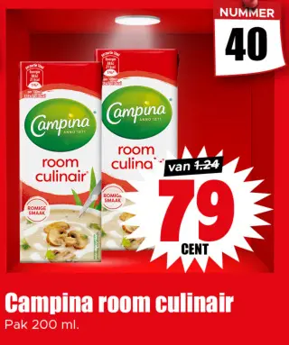 Aanbieding: room culinair