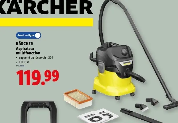 Offre: Aspirateur multifonction