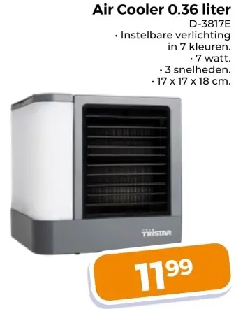 Aanbieding: Air Cooler 0.36 liter
