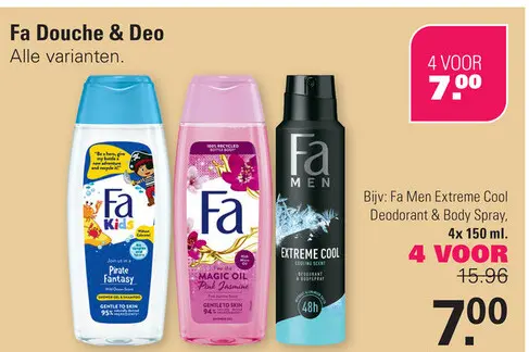 Aanbieding: Fa Douche & Deo