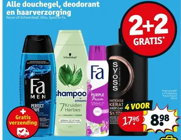 Aanbieding: Alle douchegel, deodorant en haarverzorging