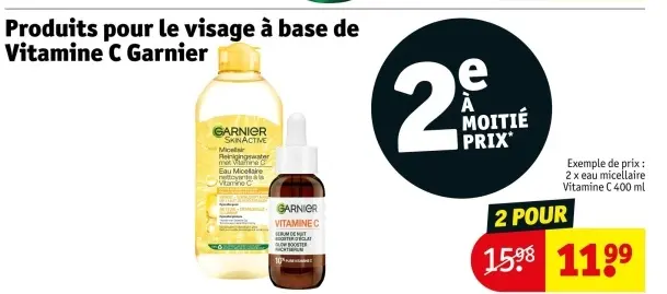 Offre: Produits pour le visage à base de Vitamine C