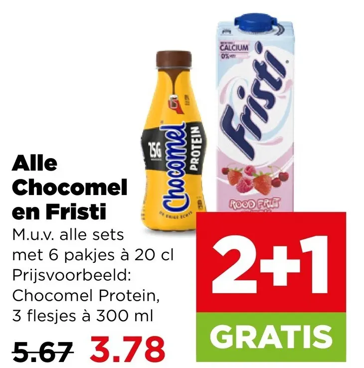 Aanbieding: Chocomel en Fristi