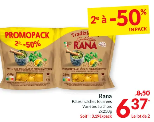 Offre: Pâtes fraîches fourrées