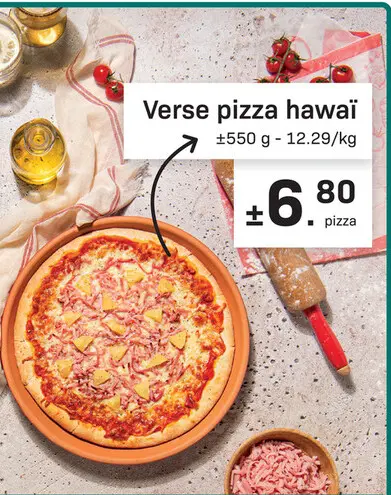 Promotie: Verse pizza hawaï