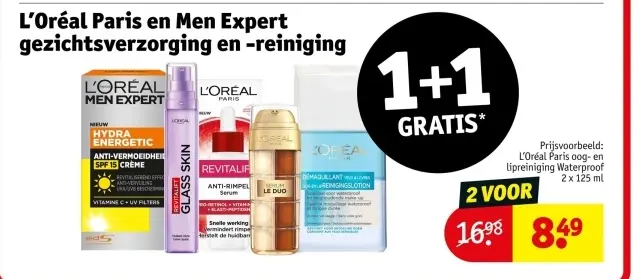 Aanbieding: L'Oréal Paris en Men Expert gezichtsverzorging- en reiniging