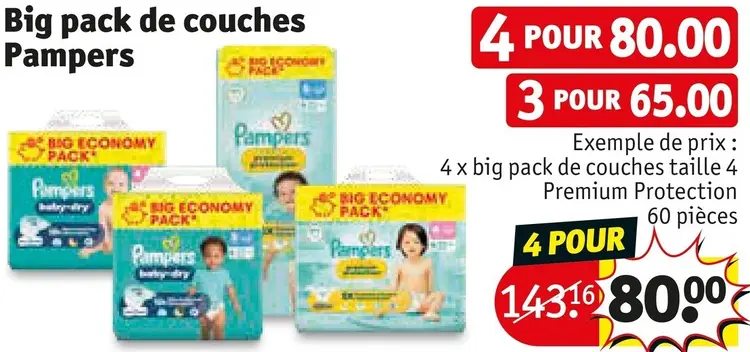 Offre: Big pack de couches