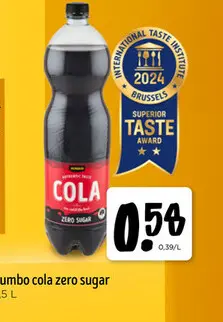 Promotie: Cola zero sugar