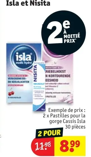 Offre: Pastilles pour la gorge Cassis