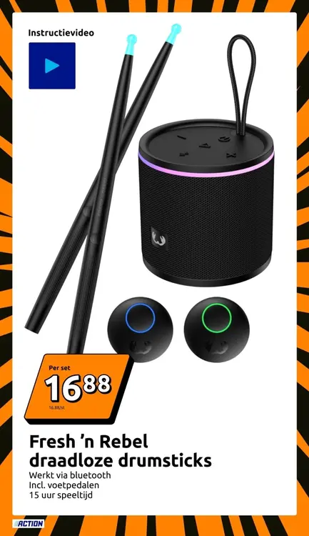 Aanbieding: Draadloze drumsticks