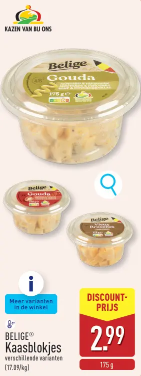 Promotie: BELIGE® Kaasblokjes