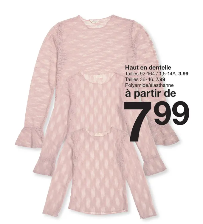Offre: Haut en dentelle