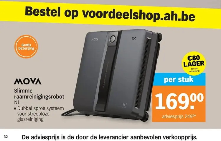 Promotie: MOVA Slimme raamreinigingsrobot N1