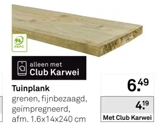 Aanbieding: Tuinplank