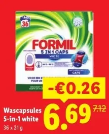 Aanbieding: Wascapsules 5-in-1 white