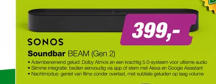 Aanbieding: Sonos Beam (Gen 2)
